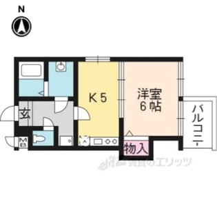 サザン桃山御陵【4階】の間取り