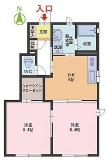 アルテーヌ日光【1階】の間取り