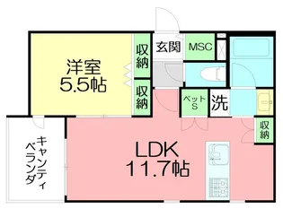 Glicina K【2階】の間取り