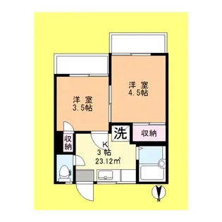綾瀬3丁目賃貸住宅【3階】の間取り