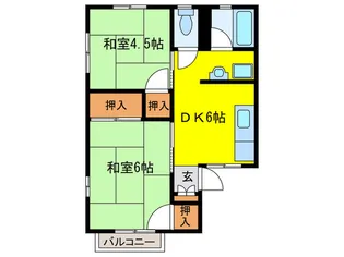 シティーハイムマユ【2階】の間取り
