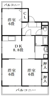 ガーデンヒルズ藍住II【4階】の間取り