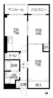 フローラルガーデン【3階】の間取り