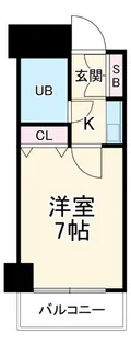 コシノパークサイドビル【7階】の間取り