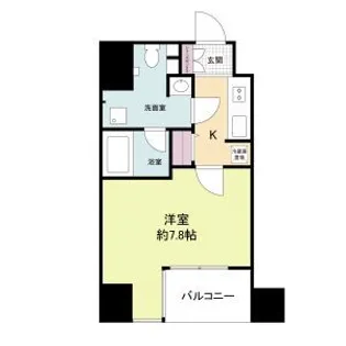 レジディア江戸堀【4階】の間取り