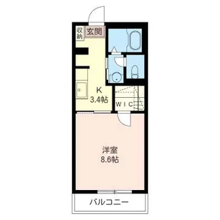 サウスコート海老名【3階】の間取り