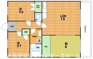 フォルテ星ヶ丘【3階】の間取り