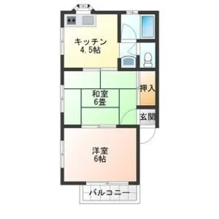 塙イエローハイツ【2階】の間取り