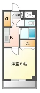 第2メゾンドオクノ【2階】の間取り