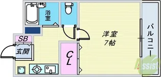 センチュリー21兵庫【2階】の間取り