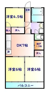 八百ふじ南光台ビル【4階】の間取り