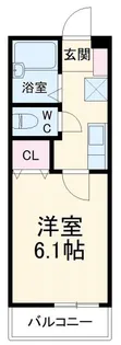 メゾンサンワB【1階】の間取り