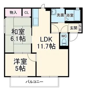 サンハイム【2階】の間取り