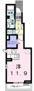 サンライズ霞I【1階】の間取り