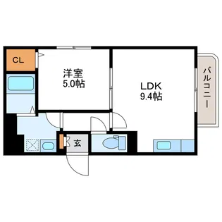 フィレントI【4階】の間取り