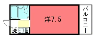 北西館【4階】の間取り