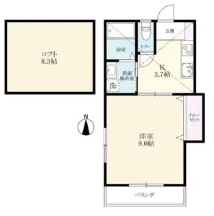 サフィール巨勢【2階】の間取り