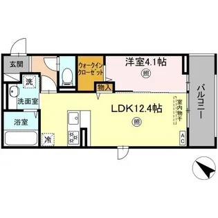 Colline bleue【2階】の間取り