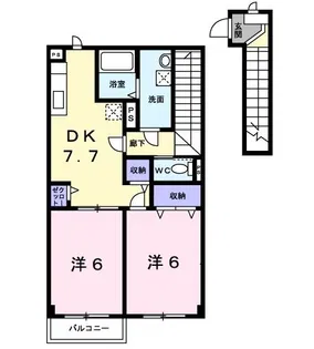グランディス【2階】の間取り