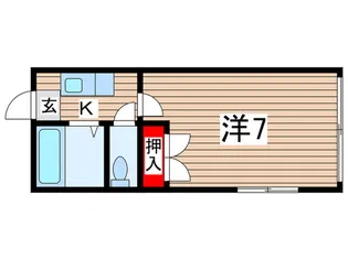 リ-ベンス台原【2階】の間取り