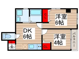 ファインフラット押上【3階】の間取り