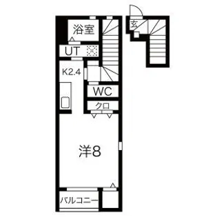 ALIVIO幸町II(アリビオ)【2階】の間取り