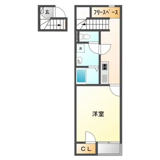 安城亀山【2階】の間取り