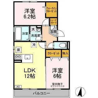 セジュール田村【1階】の間取り