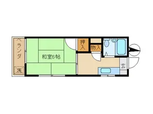 コーポ美貴【2階】の間取り