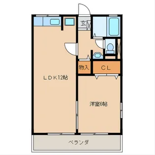 コーポ孝【1階】の間取り