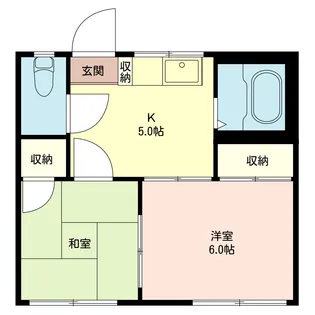 コーポラスせんいち【1階】の間取り