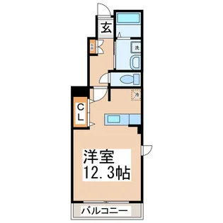 パークハイム大丸H・I・J【1階】の間取り