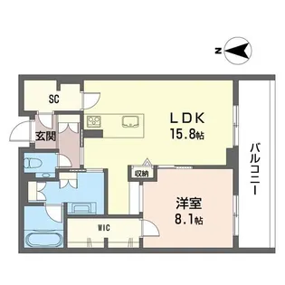 ウィズプラス浦和美園ウエストA棟【3階】の間取り