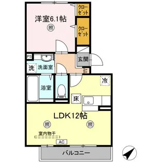 自由ヶ丘レジデンス【1階】の間取り