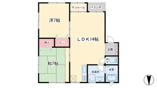 メゾン・ハイウィロ【2階】の間取り