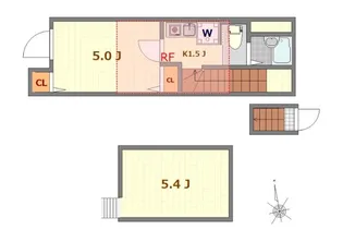 東京都練馬区南大泉5【アパート】の間取り