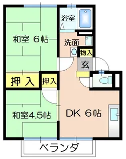 ライフ竹林【2階】の間取り