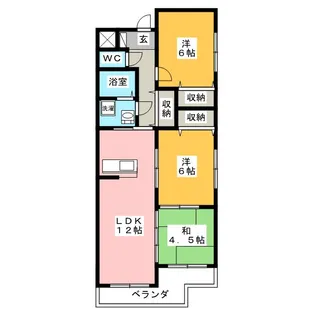 サン・ファミール【4階】の間取り