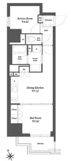 THE GATEHOUSE 浅草雷門【2階】の間取り