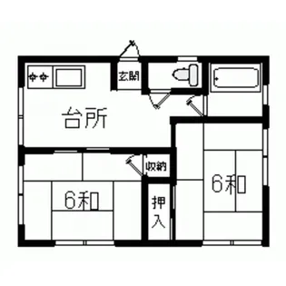 メゾン鳴滝【2階】の間取り