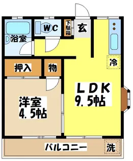 東京都世田谷区粕谷3【アパート】の間取り