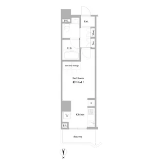 B CITY APARTMENT NAKANO EAST【3階】の間取り