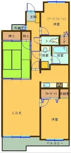 ダイアパレス本庄 1013号室【10階】の間取り