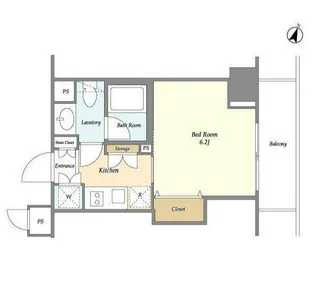 エムジー目黒駅前【3階】の間取り