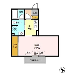 ガーデンヒルズB【1階】の間取り