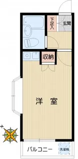 シティコート神楽坂【1階】の間取り