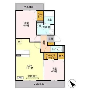 ロイヤルコートC【3階】の間取り