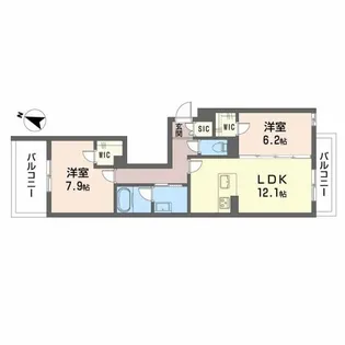 シャーメゾン フェアリーステージ【3階】の間取り