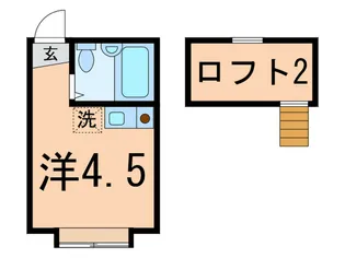 アミ-ル東大前【2階】の間取り