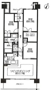 リライズガーデン西新井スカイレジデンス【3階】の間取り
